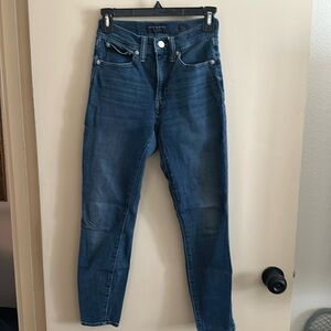 High rise skinny jeans